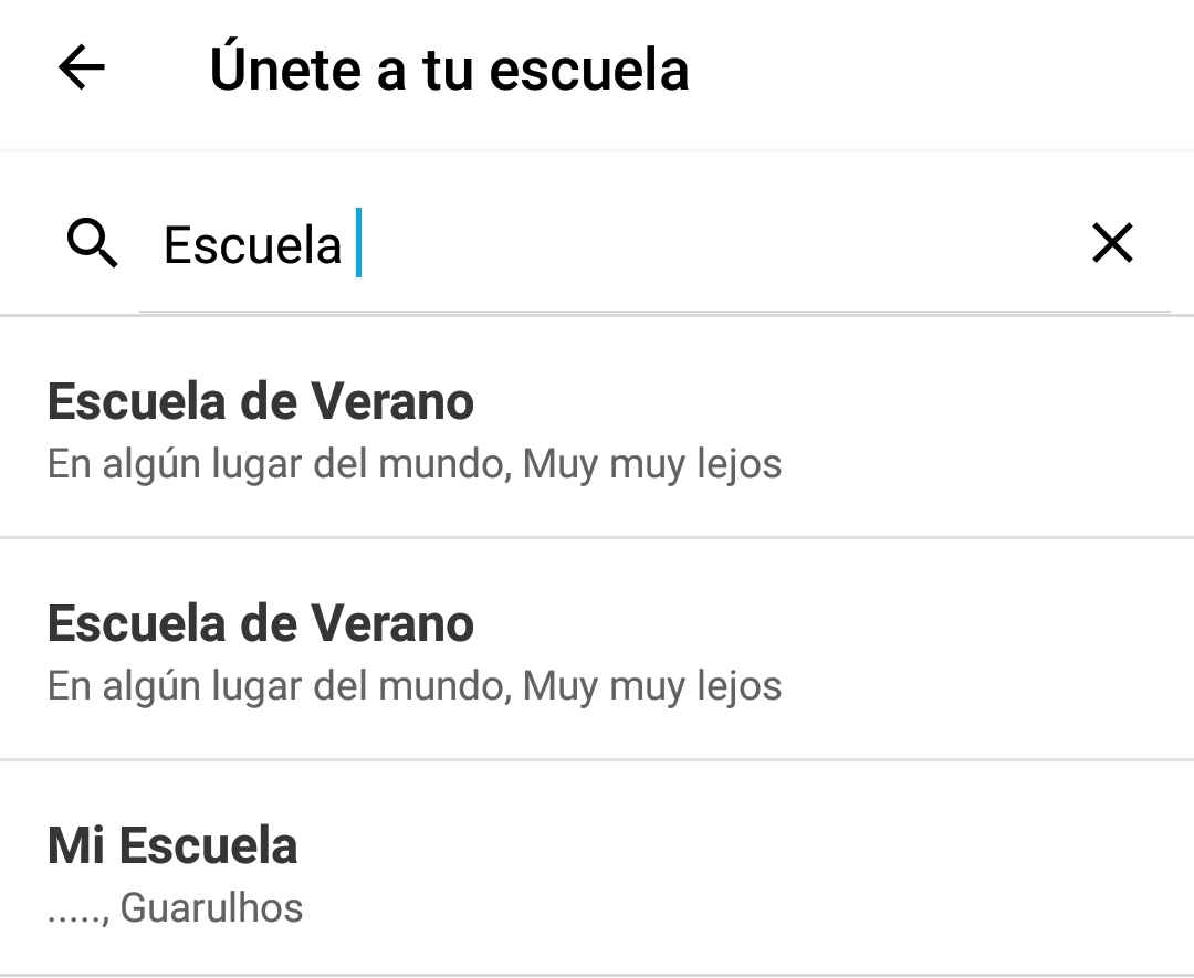 Únete a School iOS Android Select School.png